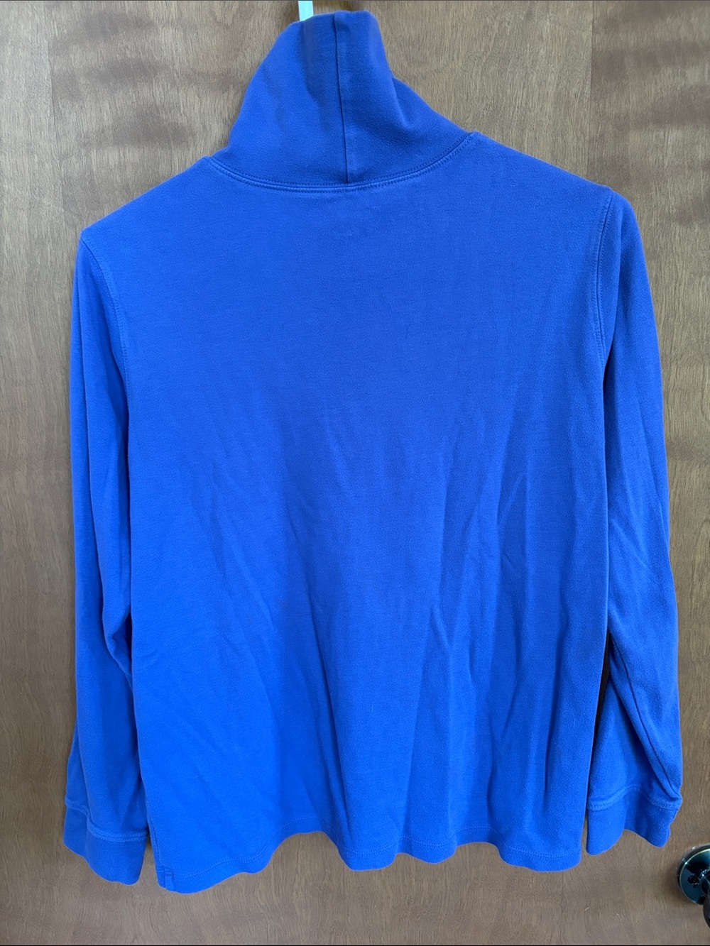 LL Bean Women’s Purple 100% Cotton Turtleneck - Classic Comfort. Size L.